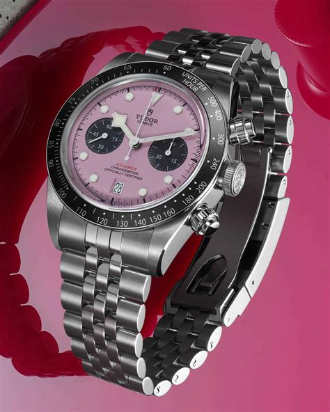 tudor bb chrono pink|tudor chronograph blue.